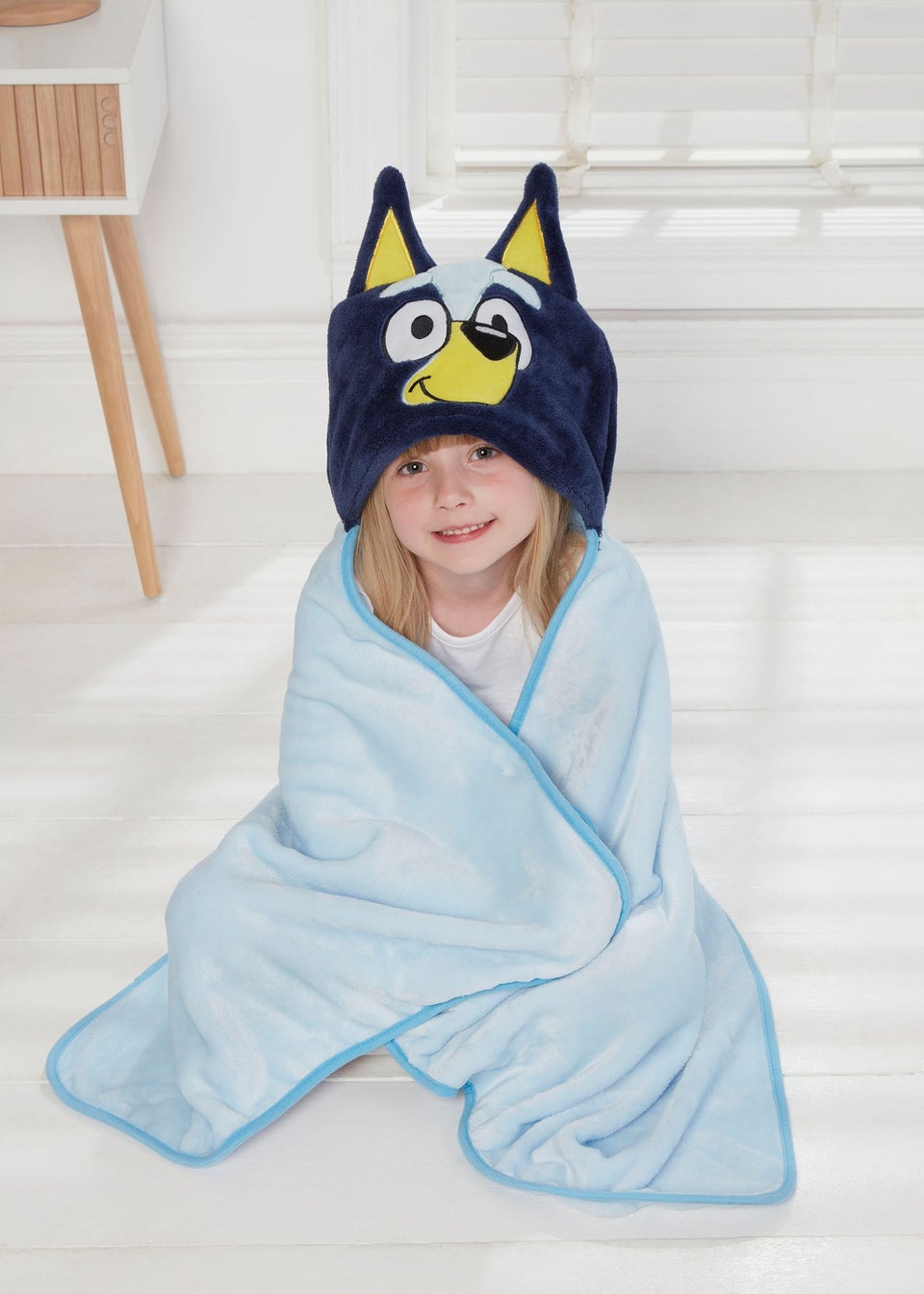 Bluey Blue Hooded Towel