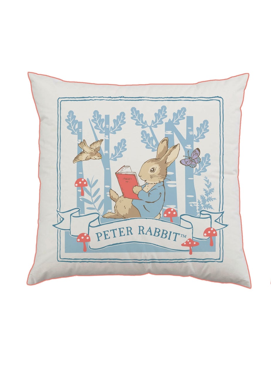 Peter Rabbit White Cushion