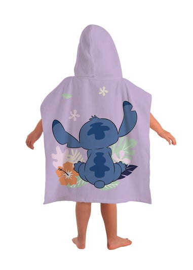 Disney's Stitch Purple Towel Poncho
