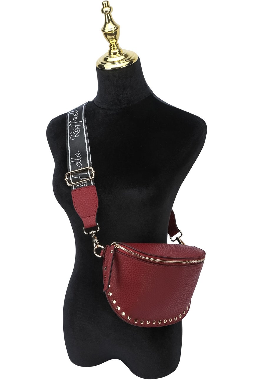 Raffaella Burgundy Sling Crossbody Bag