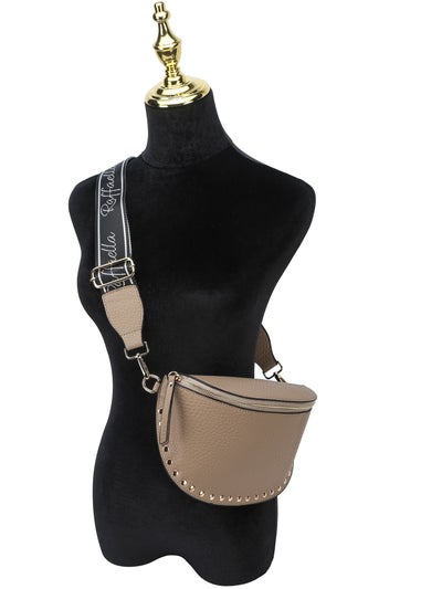 Raffaella Taupe Sling Crossbody Bag