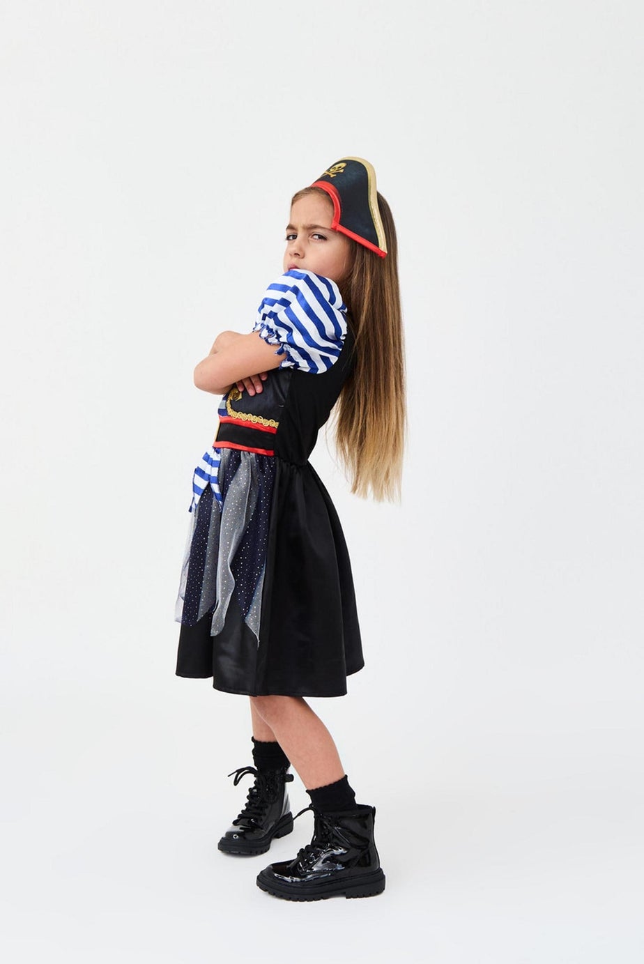 Vanilla Underground Kids Multicoloured Fearsome Pirate Girls Costume (3 - 10 Years)