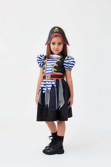 Vanilla Underground Kids Multicoloured Fearsome Pirate Girls Costume (3 - 10 Years)