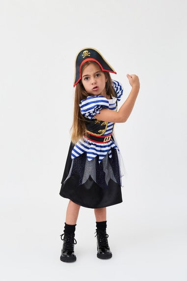 Vanilla Underground Kids Multicoloured Fearsome Pirate Girls Costume (3 - 10 Years)