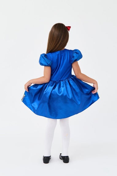 Vanilla Underground Kids Blue Magic Book Worm Girl Costume (3-10 Years)