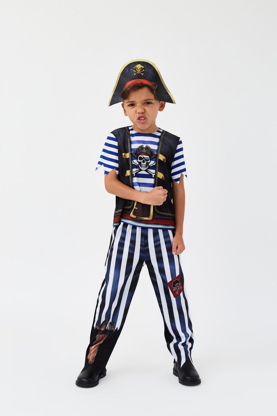 Vanilla Underground Kids Multicoloured Fearsome Pirate Boys Costume (3 - 10 Years)