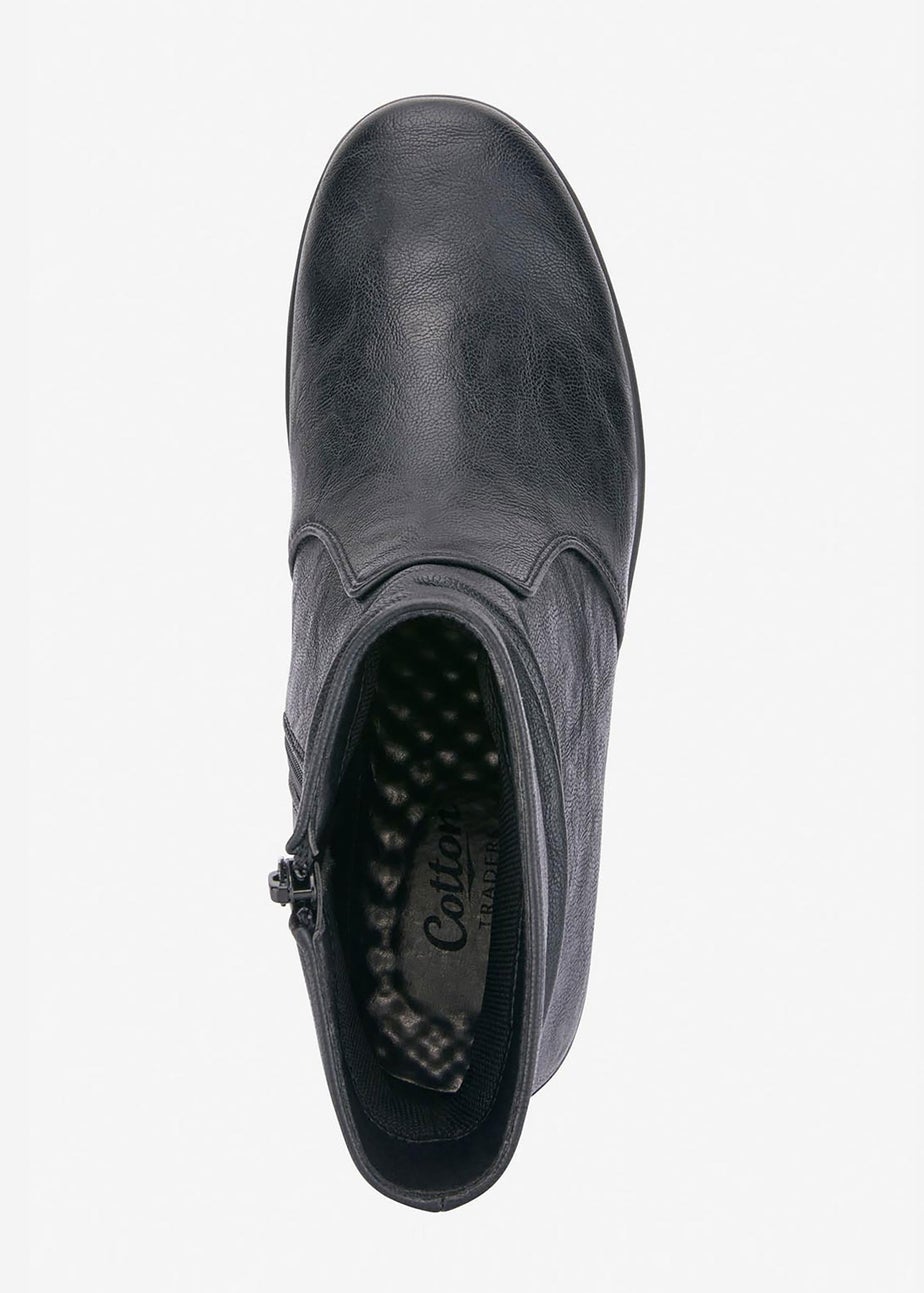 Cotton Traders Black Core Comfort Flexisole Boots