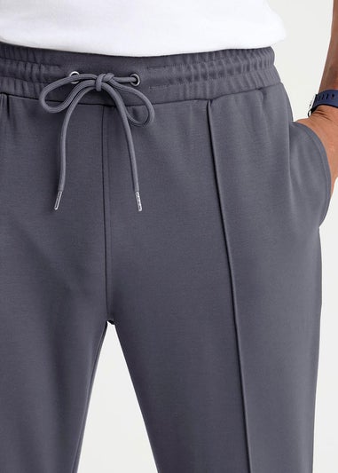Cotton Traders Dark Steel Pintuck Jogger