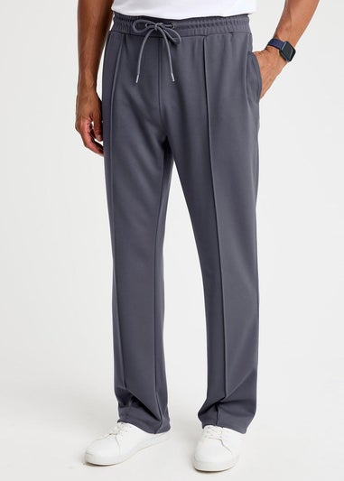 Cotton Traders Dark Steel Pintuck Jogger