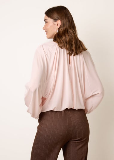 Blue Vanilla Pink Batwing Puffball Blouse