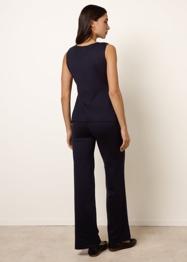 Blue Vanilla Navy Set With Gold Button