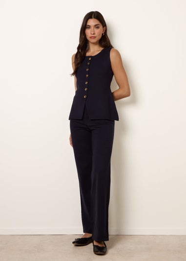 Blue Vanilla Navy Set With Gold Button