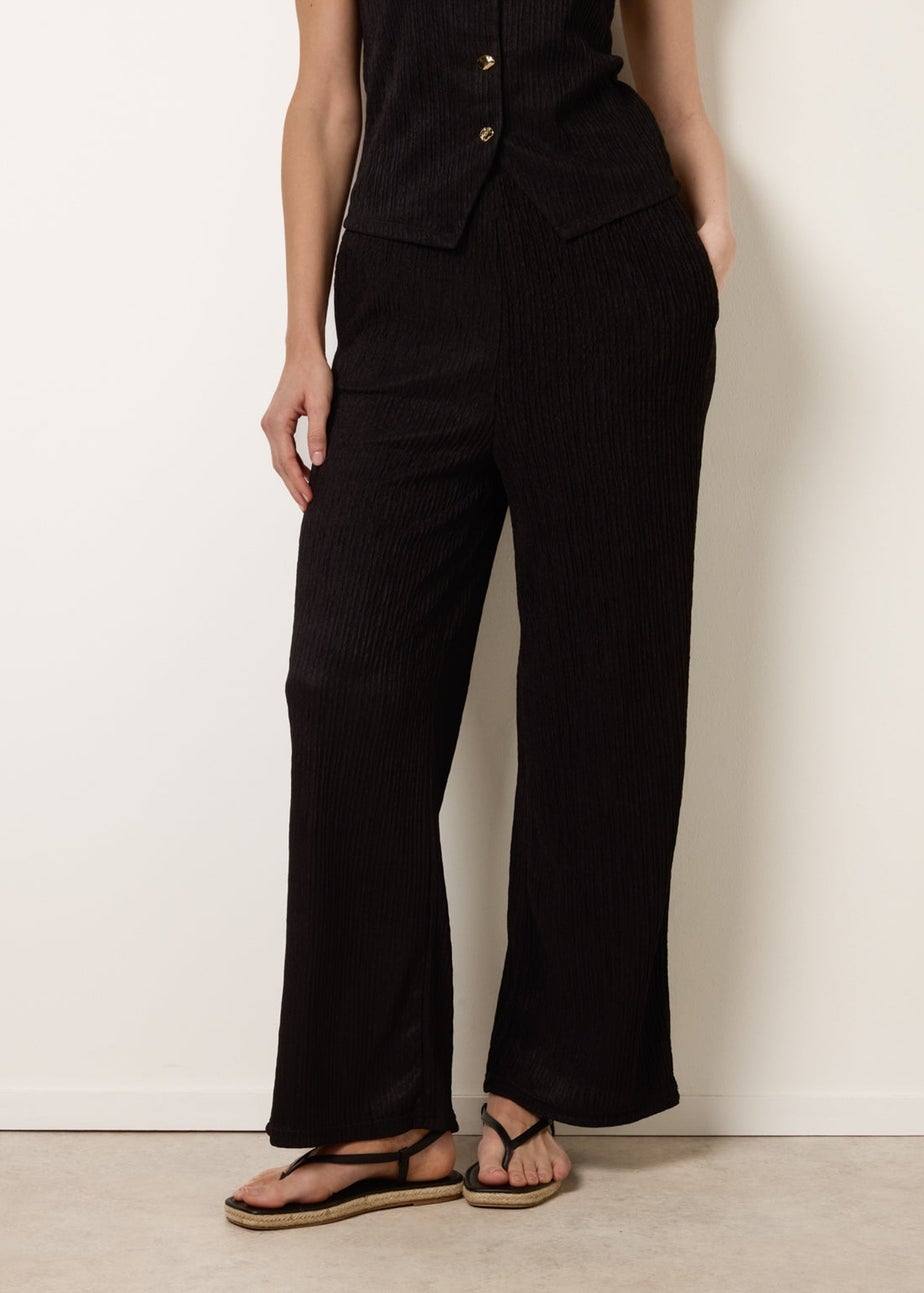 Blue Vanilla Black Wide Leg Trousers