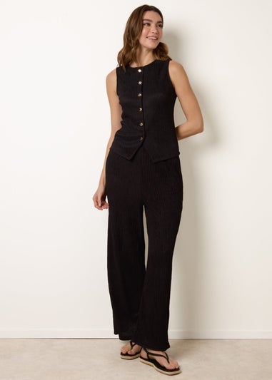 Blue Vanilla Black Wide Leg Trousers