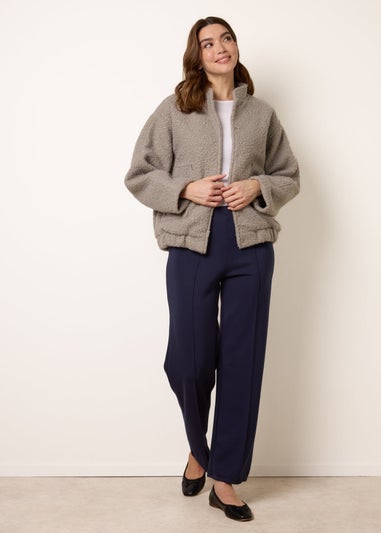 Blue Vanilla Navy Pintuck Jersey Trousers