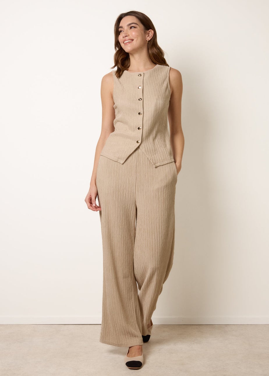 Blue Vanilla Stone Wide Leg Trousers