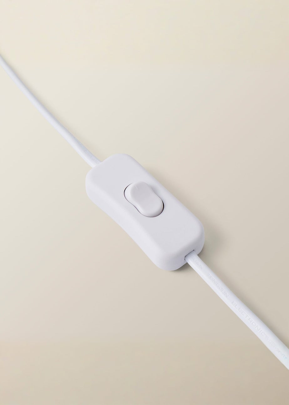 ValueLights Struttura Oak Wooden Shelves Floor Lamp