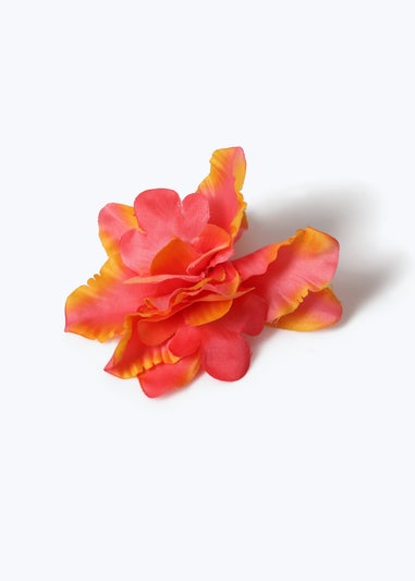 Muse Orange Flower Claw Clip