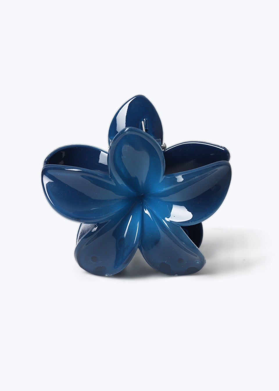 Muse Girls Navy Flower Claw Clip