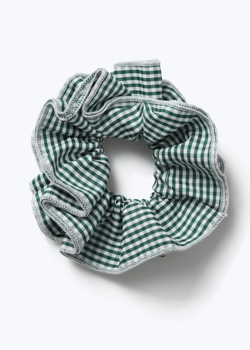Muse Girls Green Gingham Scrunchie