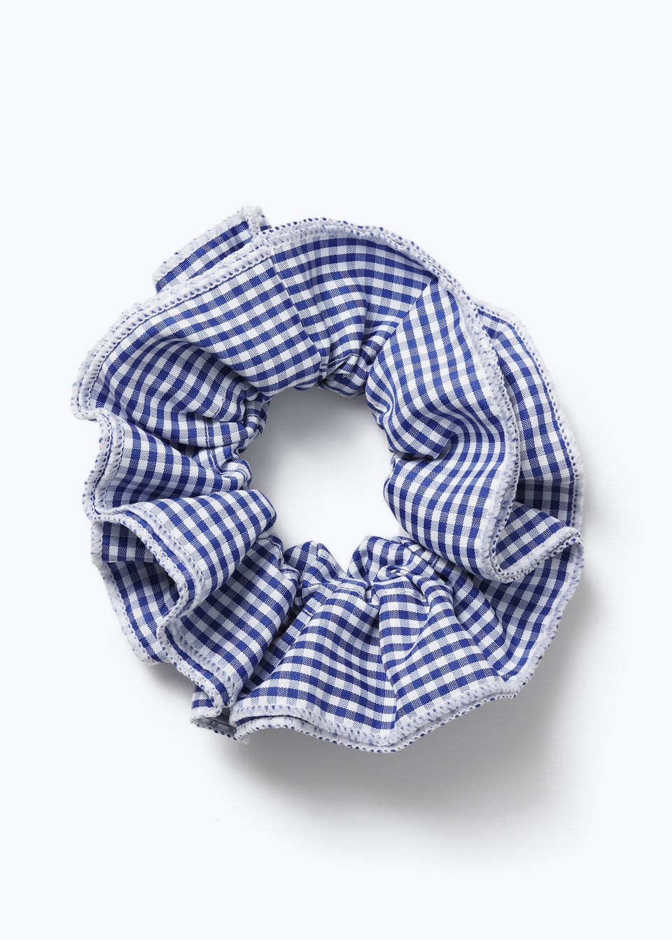 Muse Girls Navy Gingham Scrunchie