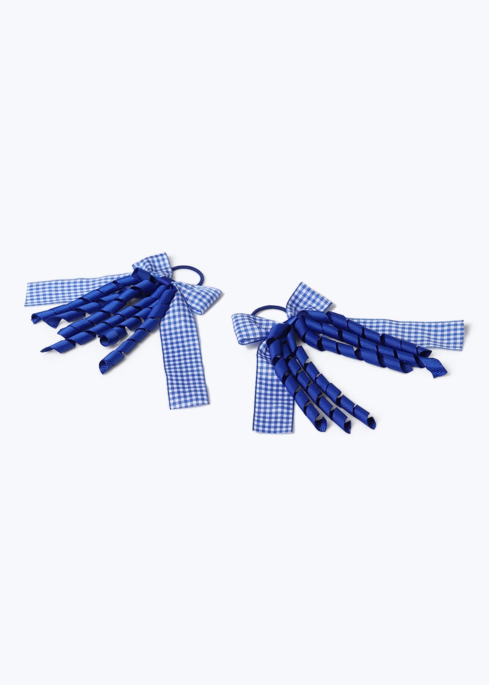 Muse Girls Navy Gingham Spiral Bobbles
