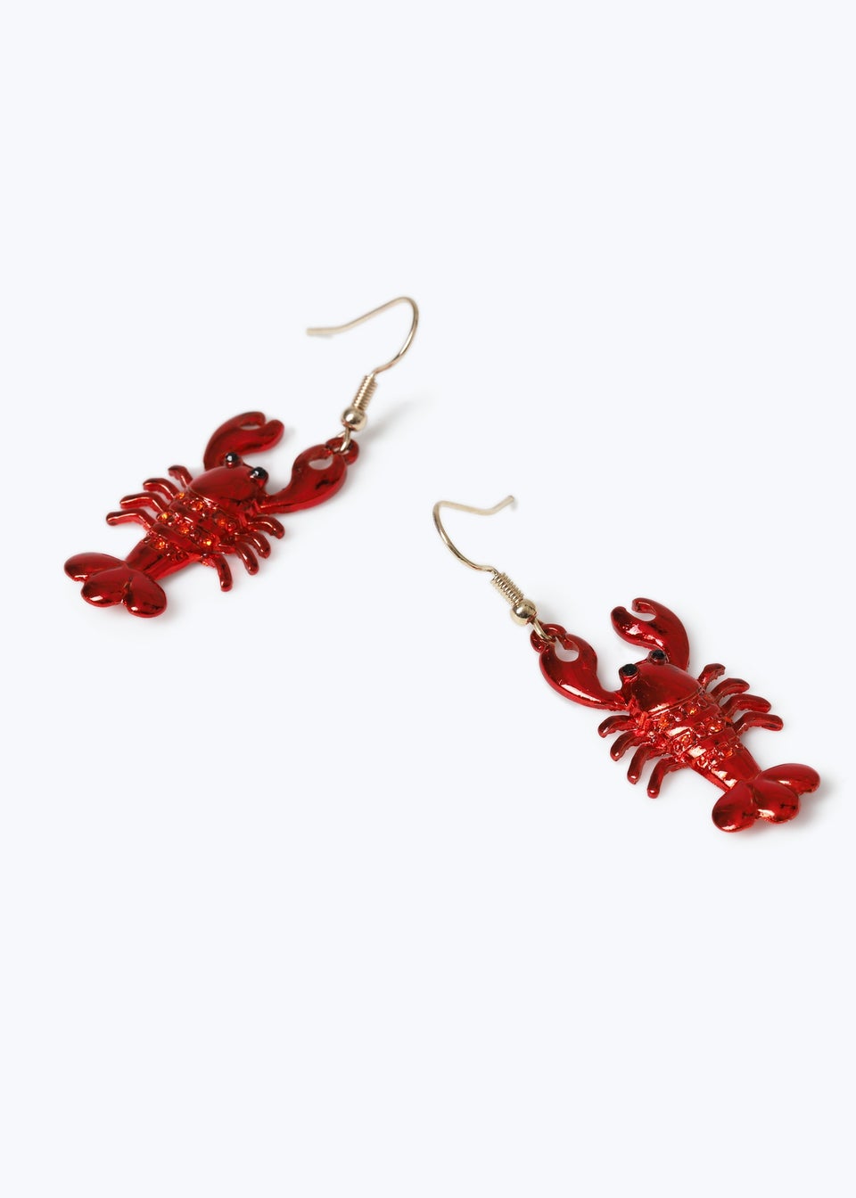 Muse Red Lobster Drop Earrings