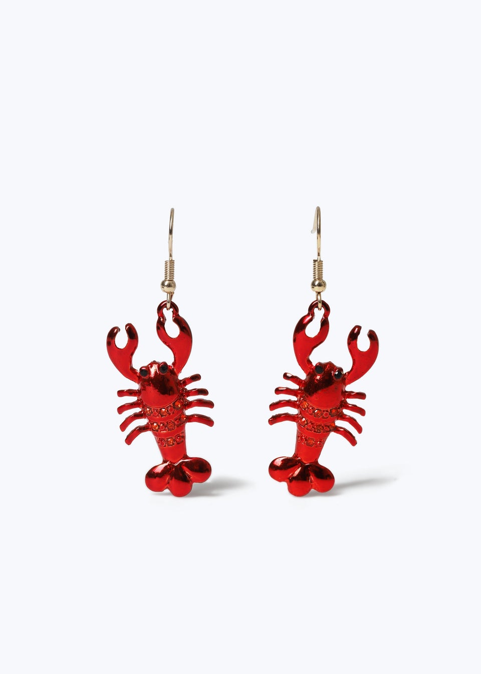 Muse Red Lobster Drop Earrings