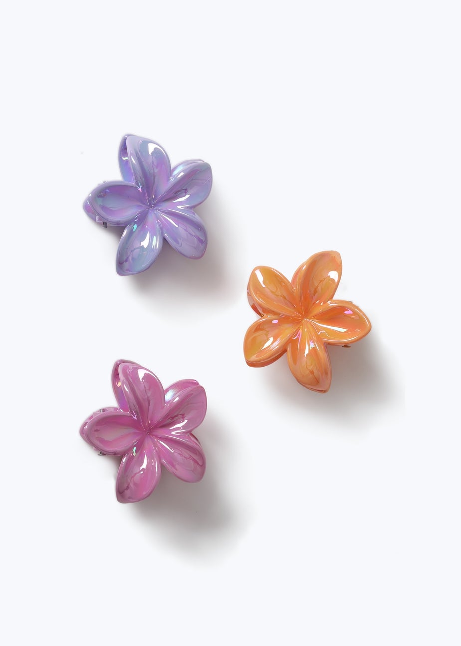 Muse 3 Pack Iridescent Mini Flower Claws