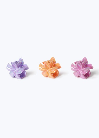 Muse 3 Pack Iridescent Mini Flower Claws