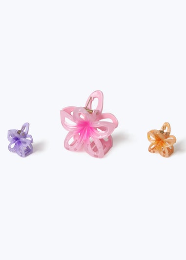 Muse 3 Pack Bright Flower Claw Clips