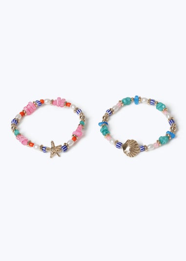Muse 2 Pack Multi Colour Beaded Bracelets