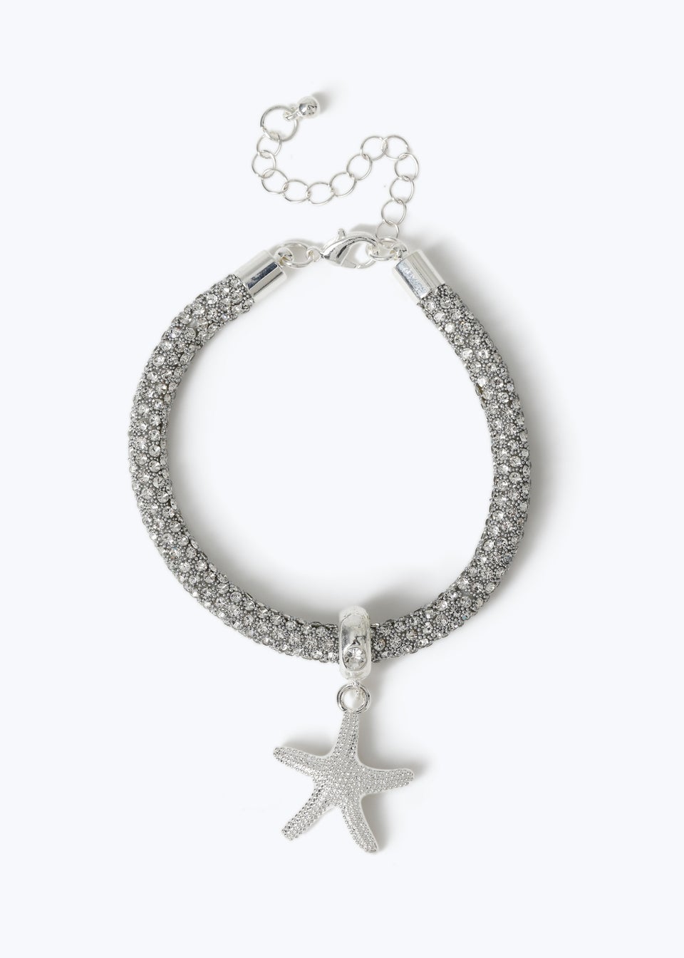 Muse Silver Crystal Starfish Bracelet