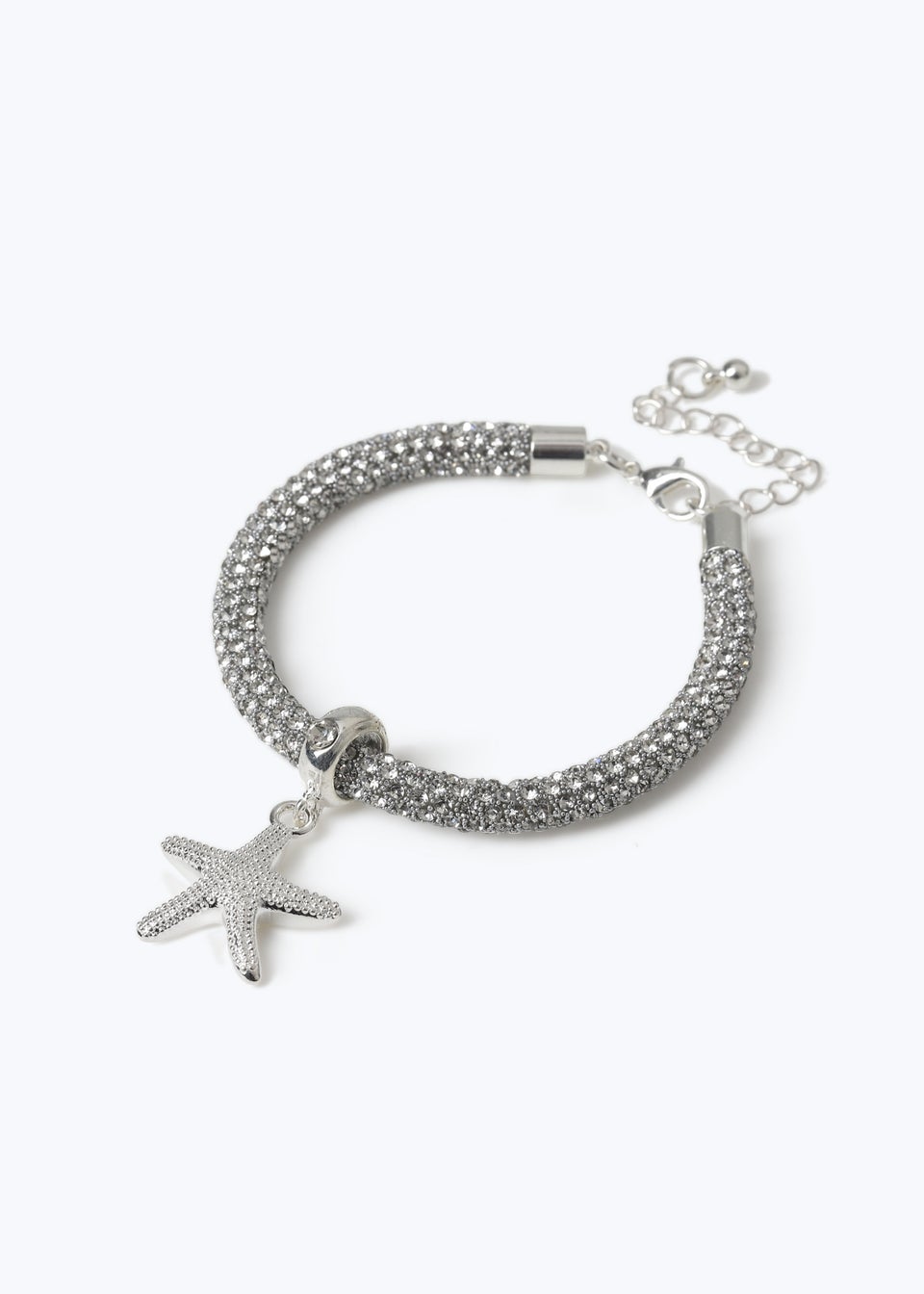 Muse Silver Crystal Starfish Bracelet
