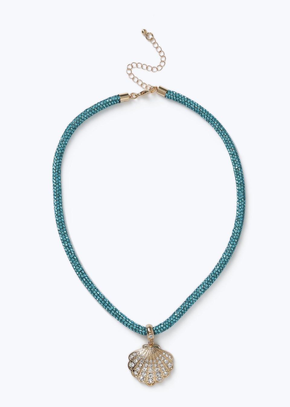Muse Blue Jelly Shell Necklace