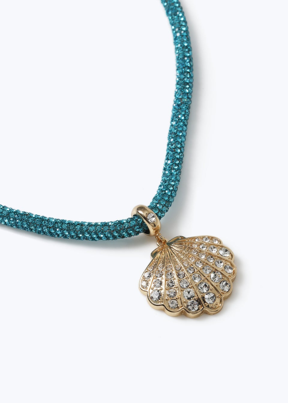 Muse Blue Jelly Shell Necklace