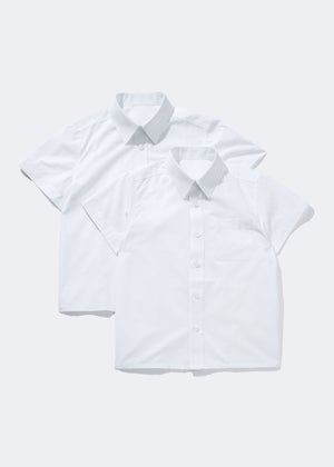 White school shirts short sleeve online