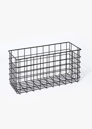 Black best sale wire basket