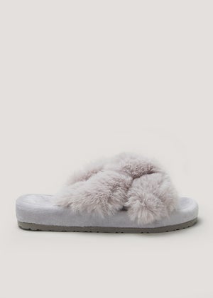 Matalan top fluffy slippers