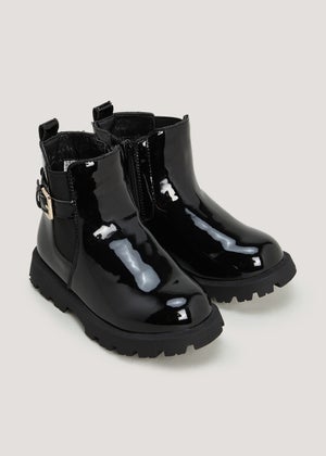 Matalan black sale patent boots