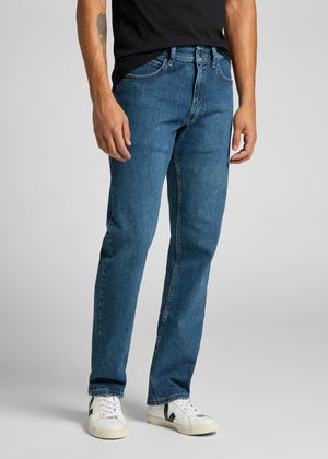 Lee Blue Wash Regular Fit Jeans Matalan