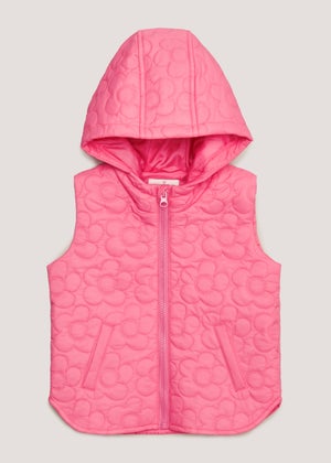 Girls Pink Quilted Gilet 9mths 6yrs Matalan