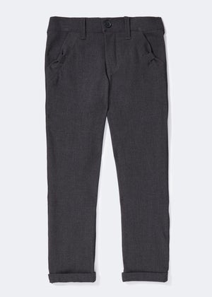Girls Grey Slim Fit School Trousers 3 13yrs Matalan