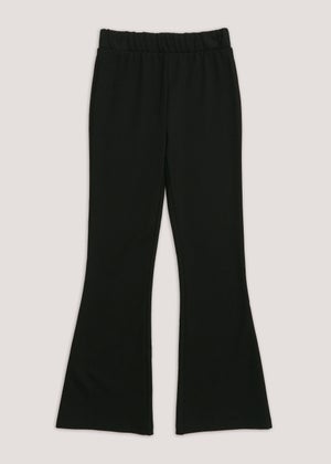 Girls Black Stretch Flared School Trousers 8 16yrs Matalan