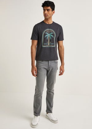 Light Grey Ultra Comfort Slim Fit Jeans Matalan