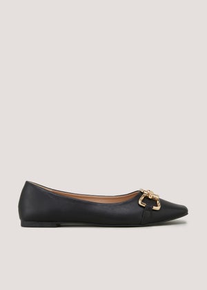 Matalan black flat shoes hotsell