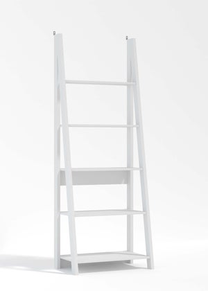 Tiva ladder outlet bookcase white