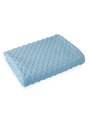 Clair de Lune Blue Dimple Baby Blanket Matalan