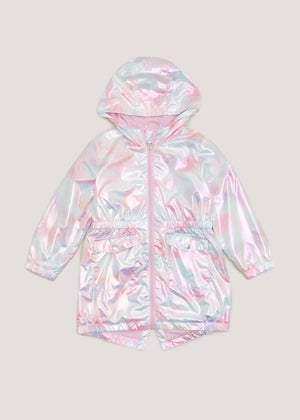 Girls Multicoloured Unicorn Print Lightweight Rain Mac 4 10yrs