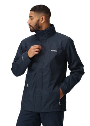 Regatta Navy Matt Waterproof Jacket Matalan